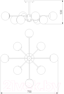 Люстра Евросвет 30166/8