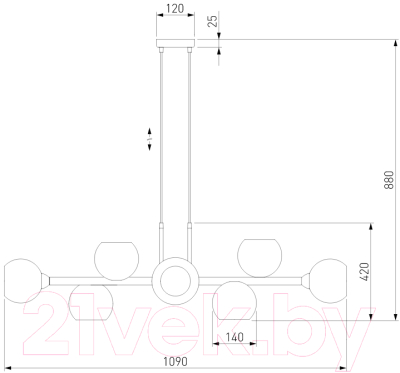 Люстра Евросвет 70113/8