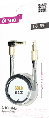 Кабель Olmio AUX 3.5m-3.5m / 038766