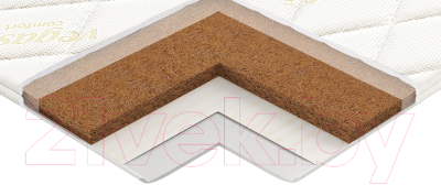 Наматрасник ортопедический Vegas Transform Кокос 110x195 - фото