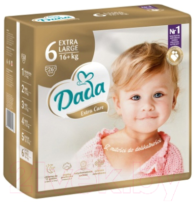 Подгузники детские Dada Extra Care Large 6 - фото