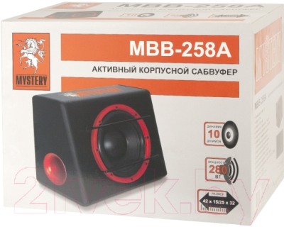 Корпусной активный сабвуфер Mystery MBB-258A