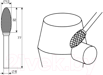 Борфреза Энкор 21714