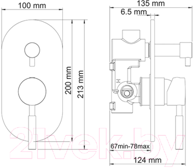 Смеситель Wasserkraft Main 4141