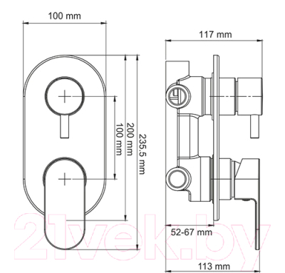 Смеситель Wasserkraft Dinkel 5871