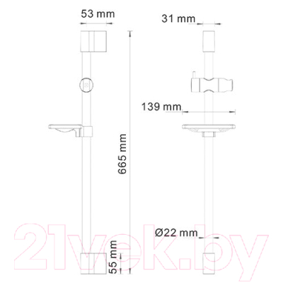 Душевая стойка Wasserkraft A063