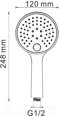 Лейка ручного душа Wasserkraft A060