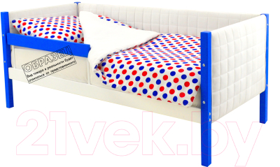 Кровать-тахта детская Бельмарко Svogen / 753 (синий/белый) - фото