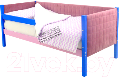 Кровать-тахта детская Бельмарко Svogen / 754 (синий/лаванда) - фото