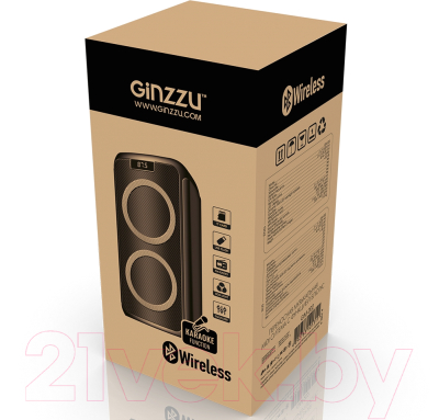 Портативная колонка Ginzzu GM-202