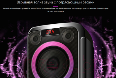 Портативная колонка Ginzzu GM-202