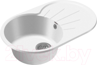 Мойка кухонная GranFest Rondo GF-R750L (иней) - фото