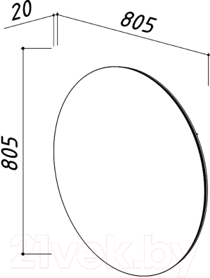 Зеркало Belux Консул В80