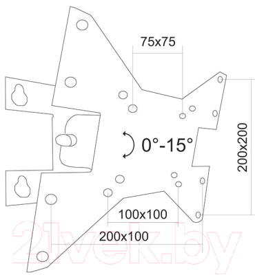 Кронштейн для телевизора Electric Light КБ-01-62