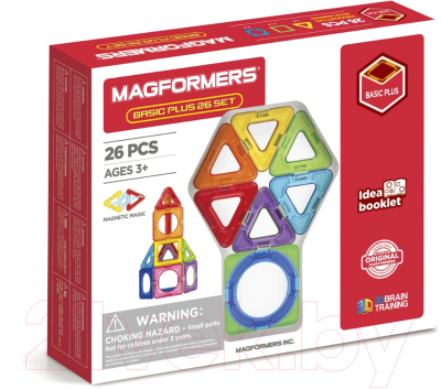 Конструктор магнитный Magformers Basic Plus 26 Set / 715014 - фото