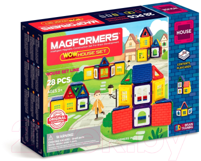 Конструктор магнитный Magformers WOW House Set 28 / 705007 - фото