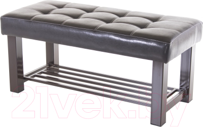 Банкетка AMC Lux 4 кожзам с полкой / 4.1Б100222 - фото