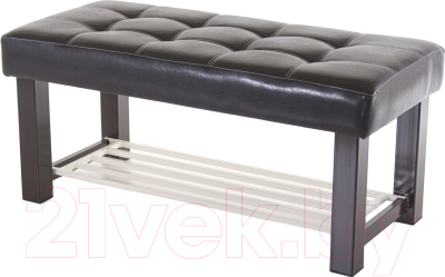 Банкетка AMC Lux 4 кожзам с полкой / 4.1Б100223 - фото