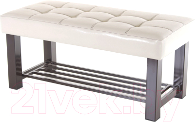 Банкетка AMC Lux 4 кожзам с полкой / 4.1Б100232 - фото