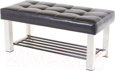 Банкетка AMC Lux 4 кожзам с полкой / 4.1Б100322 - фото