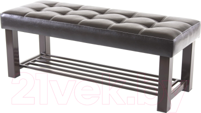 Банкетка AMC Lux 4 кожзам с полкой / 4.1Б120222 - фото