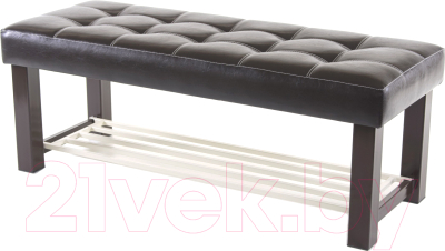 Банкетка AMC Lux 4 кожзам с полкой / 4.1Б120223 - фото