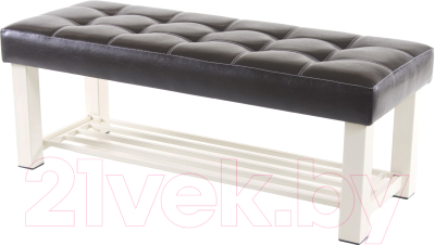 Банкетка AMC Lux 4 кожзам с полкой / 4.1Б120323 - фото