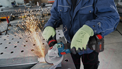 Профессиональная угловая шлифмашина Bosch Solo GWX 18V-10C