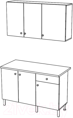 Кухонный гарнитур Горизонт Мебель Point 150