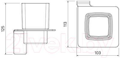 Стакан для зубной щетки и пасты IDDIS Slide SLIBSG1I45