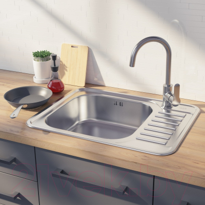 Мойка кухонная IDDIS Basic BAS65SLi77