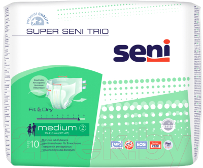 Подгузники для взрослых Seni Super Trio Medium - фото