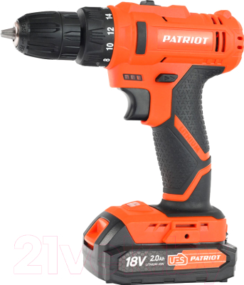 Аккумуляторная дрель-шуруповерт PATRIOT BR 187UES - фото