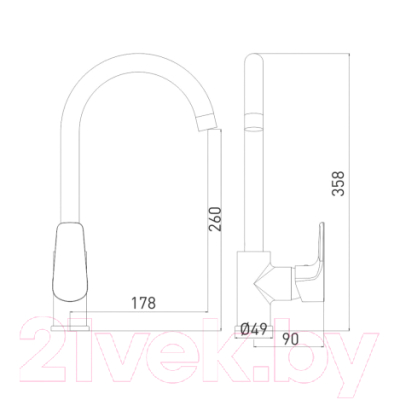 Смеситель Gross Aqua Evo 3243297C-B02