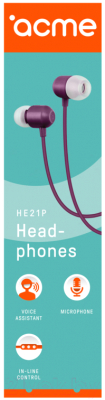 Наушники-гарнитура Acme HE21P / 253122