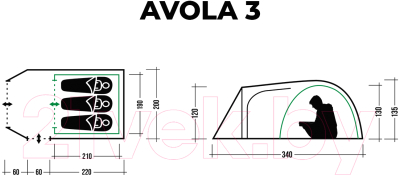 Палатка Trek Planet Avola 3 / 70207