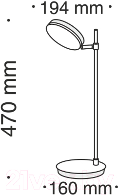 Настольная лампа Maytoni MOD070TL-L8B3K