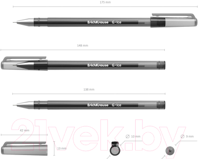 Ручка гелевая Erich Krause G-Ice / 39004