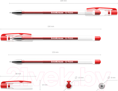Ручка гелевая Erich Krause G-Point / 17629