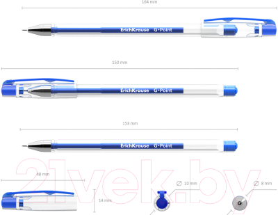Ручка гелевая Erich Krause G-Point / 17627