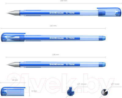 Ручка гелевая Erich Krause G-Tone / 17809