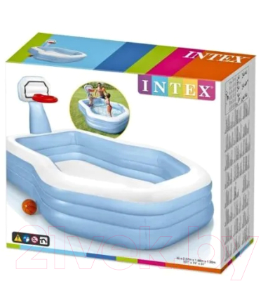 Надувной бассейн Intex Shootin Hoops Family Pool / 57183