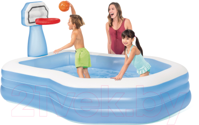 Надувной бассейн Intex Shootin Hoops Family Pool / 57183