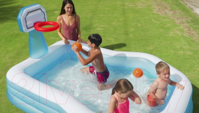Надувной бассейн Intex Shootin Hoops Family Pool / 57183