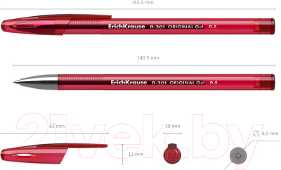 Ручка гелевая Erich Krause R-301 Original Gel / 42722
