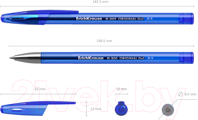Ручка гелевая Erich Krause R-301 Original Gel / 40318