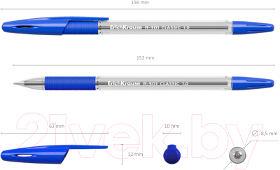Ручка шариковая Erich Krause R-301 Classic Stick and Grip / 39527