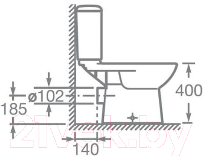Унитаз напольный Roca Access 34P23800Y