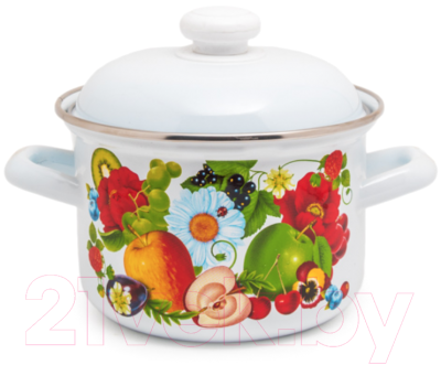 Кастрюля Лысьвенские эмали Фруктовый микс С-1608 АП2/4 - фото