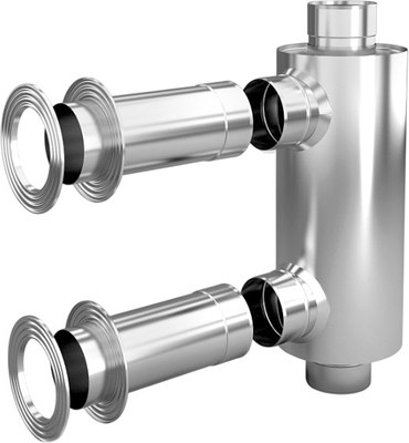 Теплообменник на трубу дымохода ТМФ ф115 1/0.5мм 1м нн / 57200 - фото